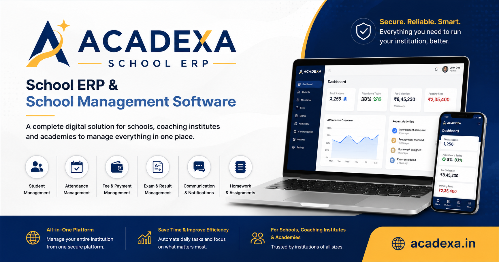 Acadexa School ERP and School Management Software